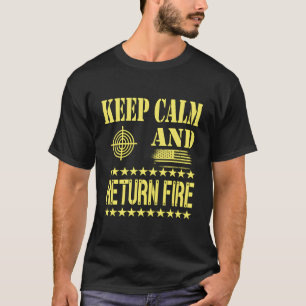 Camiseta Roupa de Autodefesa Mantenha Calma E Devolva O Fog