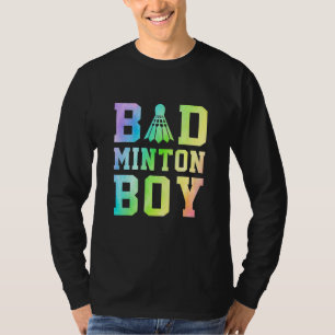 Camiseta Roupa de Badminton Masculina Gráfica de Peteca de