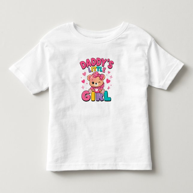 Camiseta 👧 Roupa de Bebê com Citação do Coração de Menina  (Frente)
