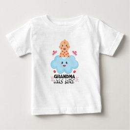 Camiseta Roupa de bebê engraçada e fofa da vovó. A vovó est