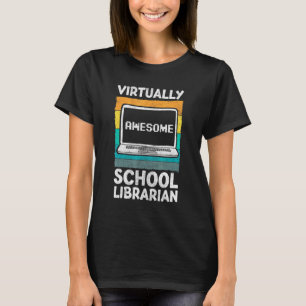 Camiseta Roupa de Bibliotecas Escolares Virtualmente Incrív