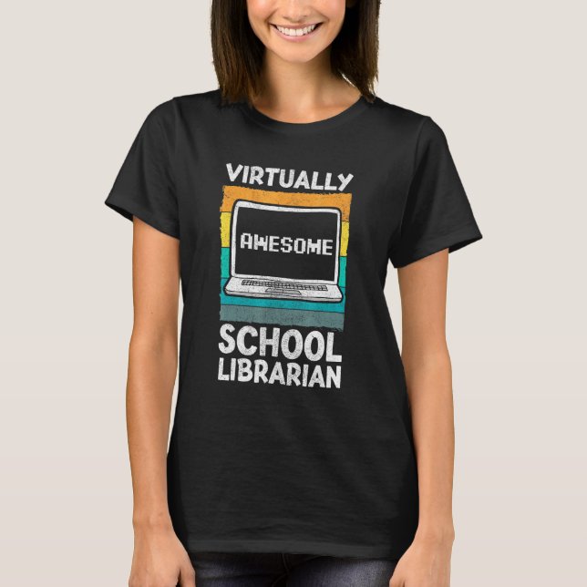 Camiseta Roupa de Bibliotecas Escolares Virtualmente Incrív (Frente)