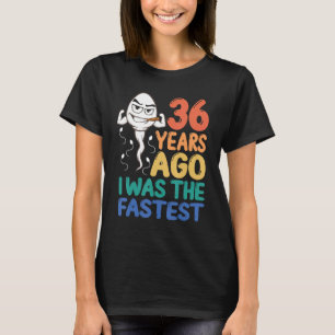 Camiseta Roupa de Brincadeira de Aniversário de 36 Anos Mas