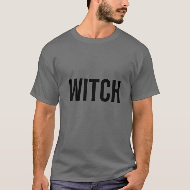 Camiseta Roupa de Bruxa de Halloween (Frente)