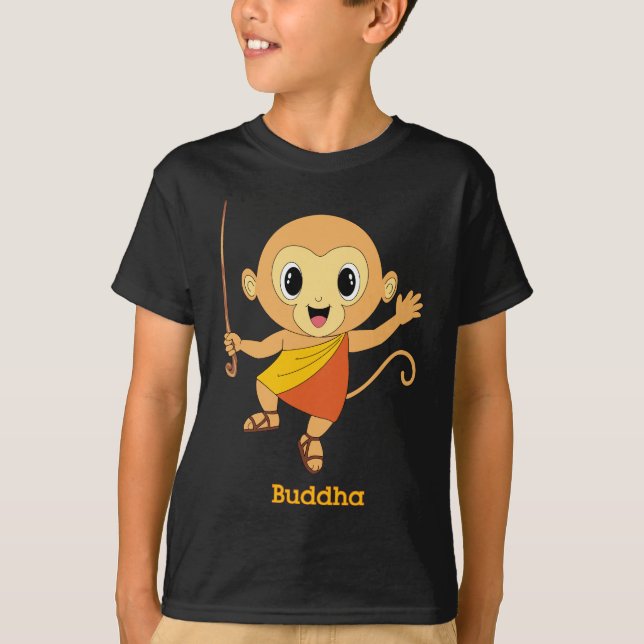 Camiseta Roupa de Buddha Monkey™ (Frente)