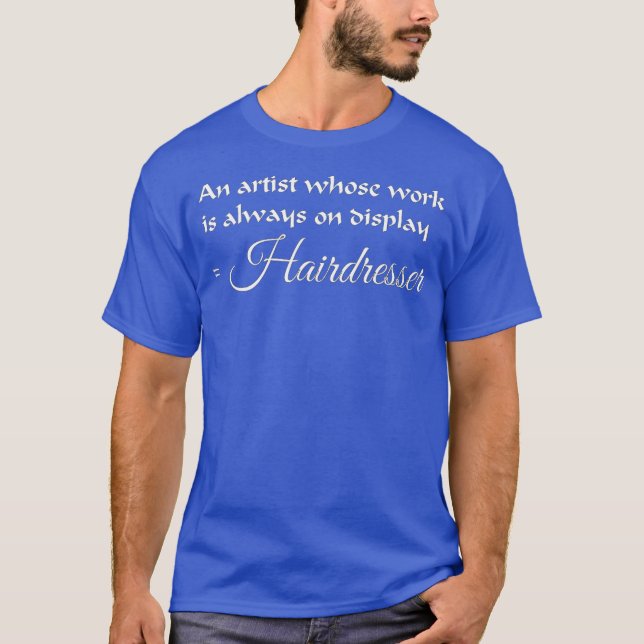 Camiseta Roupa de cabeleireiro para cabeleireiros (Frente)