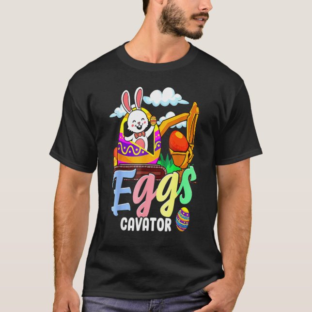 Camiseta Roupa De Caça De Ovo De Páscoa Para Crianças, Cria (Frente)