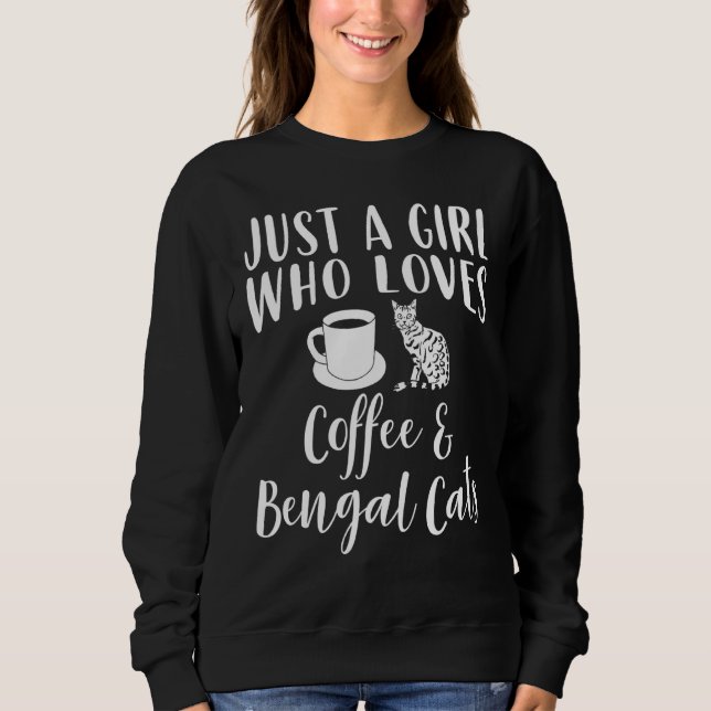 Camiseta Roupa De Café E Gato De Bengala - Café (Frente)