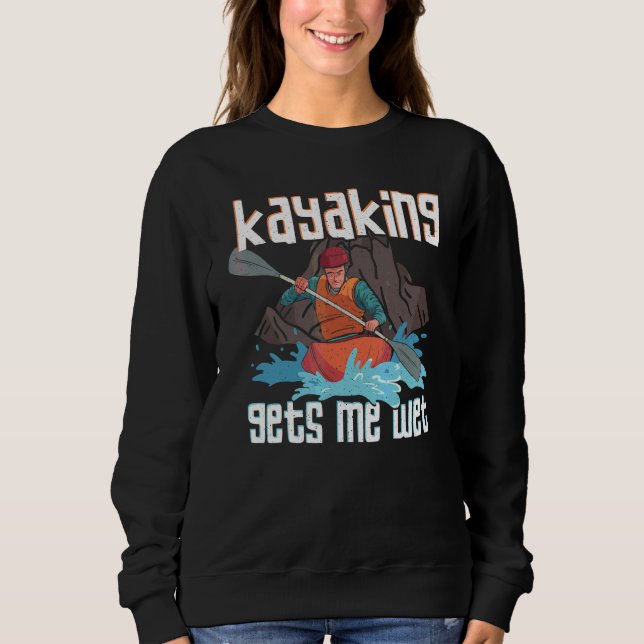 Camiseta Roupa de Caiaque Remar de Caiaque Me Molha (Frente)