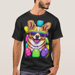 Camiseta Roupa de Cão de Páscoa de Corgi Galês de Pembroke 