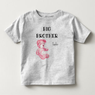 Camiseta Roupa de Chuvinha de Bebê Menina Irmão Mais Velho 