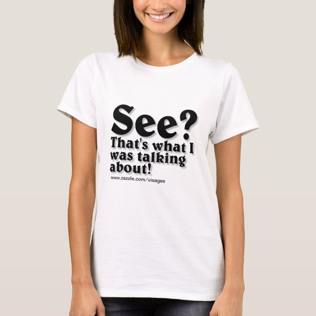 Camiseta Roupa de citação engraçado (Frente)