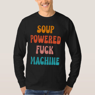 Camiseta Roupa de Citações da Máquina de Foda Impulsionada