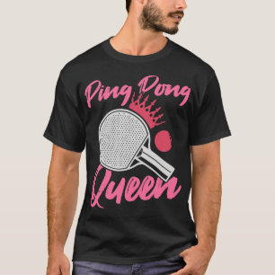 Camiseta Roupa de Clube de Jogador de Tênis de Mesa Ping Po