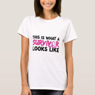 Camiseta Roupa de consciência do sobrevivente de câncer