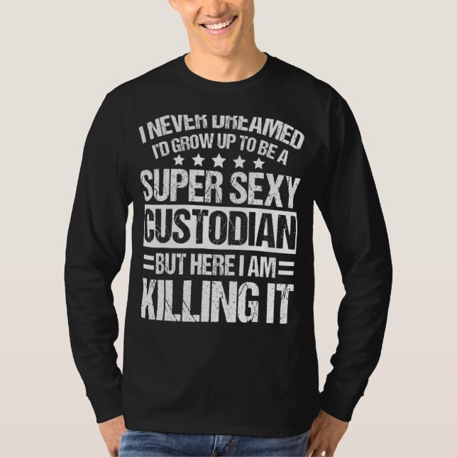 Camiseta Roupa de custódia Design de custodiantes exclusivo (Frente)