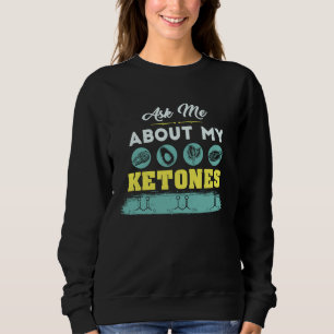 Camiseta Roupa de Dieta Keto com Trocadilho de Cetonas