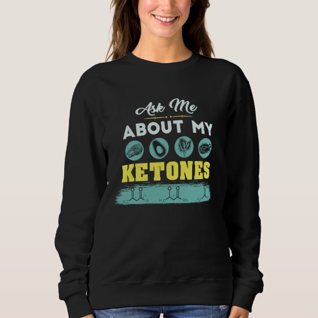Camiseta Roupa de Dieta Keto com Trocadilho de Cetonas (Frente)