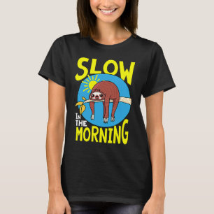 Camiseta Roupa de dormir feminina de preguiça lenta e fofa