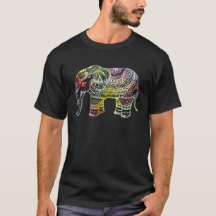 Camiseta Roupa de Elefante Colorido