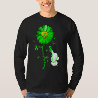 Camiseta Roupa De Elefante De Girassol Azul Espalha A Saúde