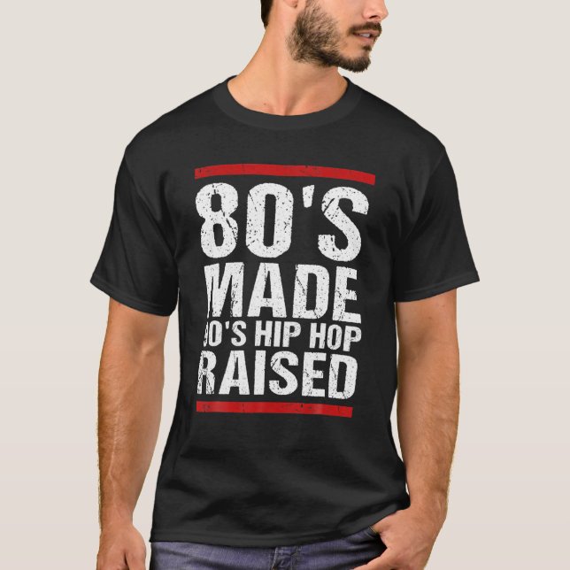 Camiseta Roupa De Elevação De Hip Do anos 80 90 (Frente)