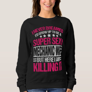 Camiseta Roupa de Esposa Mecânica, Design de Esposas Cutas