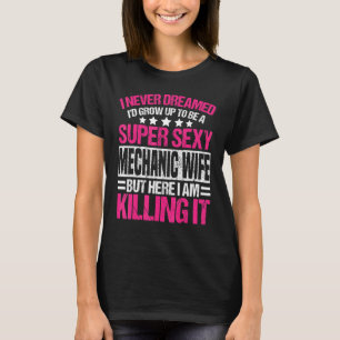 Camiseta Roupa de Esposa Mecânica - Esposas Cutas Design 1