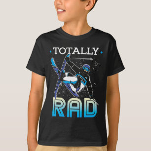 Camiseta Roupa de Esqui Esquiador Nórdico Esqui Totalmente