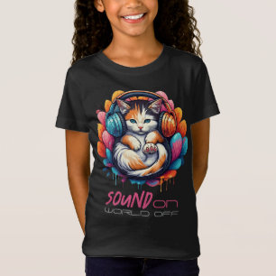 Camiseta Roupa de exibição do Gatinho do grafite - Calico