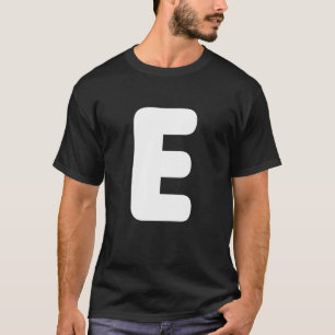 Camiseta Roupa de Família de Grupos de Letra E Engraçada pa