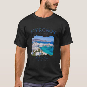 Camiseta Roupa de Família para Férias na Ilha Grega de Myko