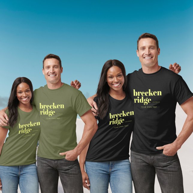 Camiseta Roupa de férias de esqui de Breckenridge Colorado (Criador carregado)