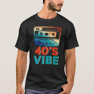 Camiseta Roupa de Festa com Estética Retro de Vibração dos