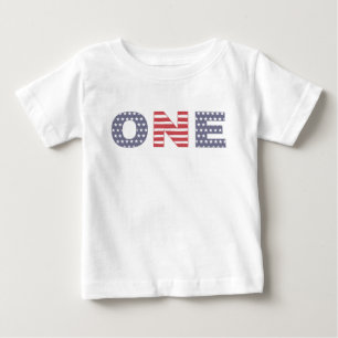Camiseta Roupa de festa de 1º aniversário, Dia da Independê