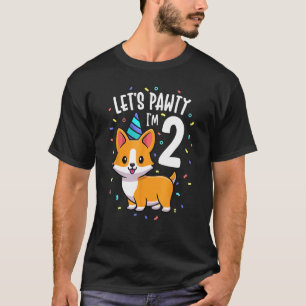 Camiseta Roupa de festa de 2º aniversário para amante de ca