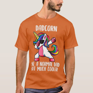 Camiseta Roupa de Festa de aniversário de Pai Mens Unicorn,