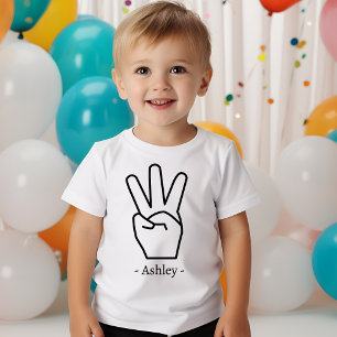 Camiseta Roupa de festa para bebê menino ou menina de 3 ano