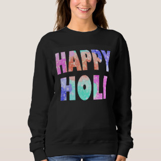 Camiseta Roupa de Festival Holi Feliz para Mulheres Criança