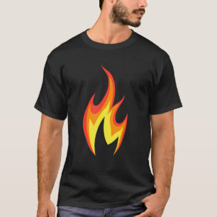 Camiseta Roupa De Fogo E Aspecto De Vestuário De Fio De Cal