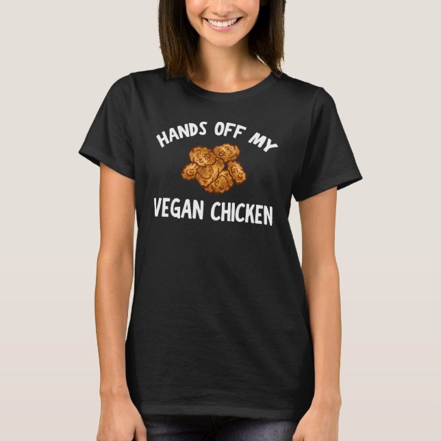 Camiseta Roupa de frango de vegan Design de veganos incríve (Frente)