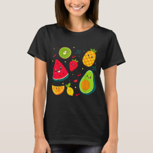 Camiseta Roupa de Fruta Chá Doce Salada de Fruta Homens Mul