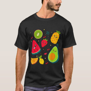 Camiseta Roupa de Fruta Chá Doce Salada de Frutas Homens Mu