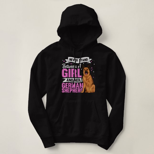 Camiseta Roupa de german shepherd de Cachorro para Mulheres (Frente do Design)
