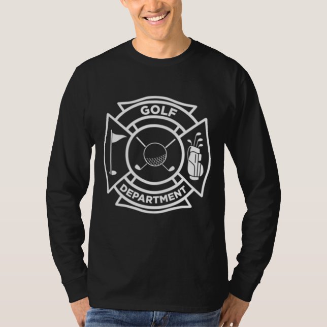 Camiseta Roupa De Golfe Para Homens Engraçados Ideia De Gol (Frente)