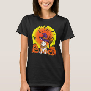 Camiseta Roupa de Halloween de Corgi Cachorro Pet Adorável 