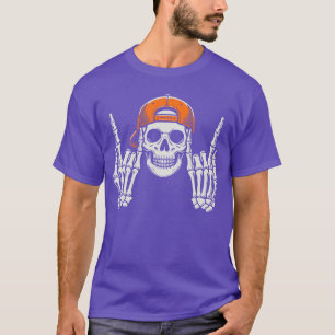 Camiseta Roupa de Halloween de Skater com Boné Legal de Esq