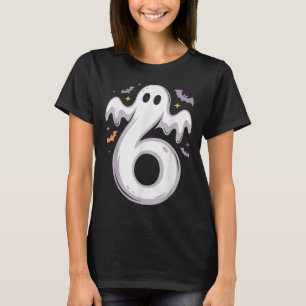 Camiseta Roupa de Halloween engraçada de 6 fantasmas meme c