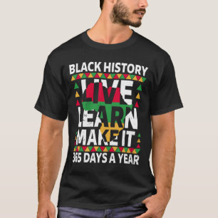 Camiseta Roupa de História Negra Mês de 2025