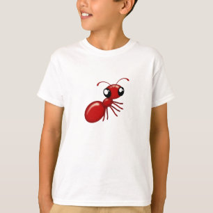 Camiseta Roupa de Juventude Unisex, Ante Vermelha Adorável